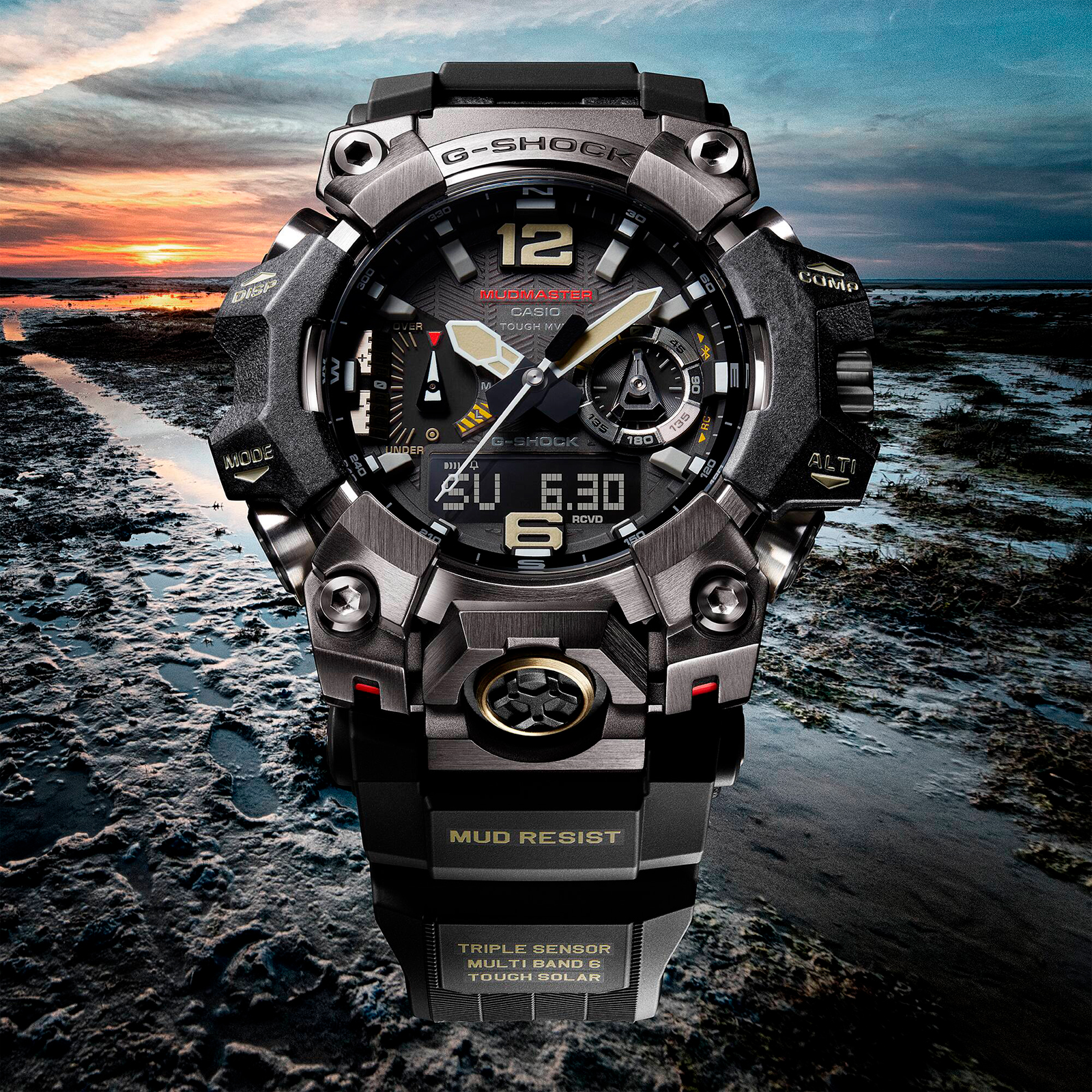 Reloj G-SHOCK GWG-B1000-1ADR Resina/Acero Hombre Negro