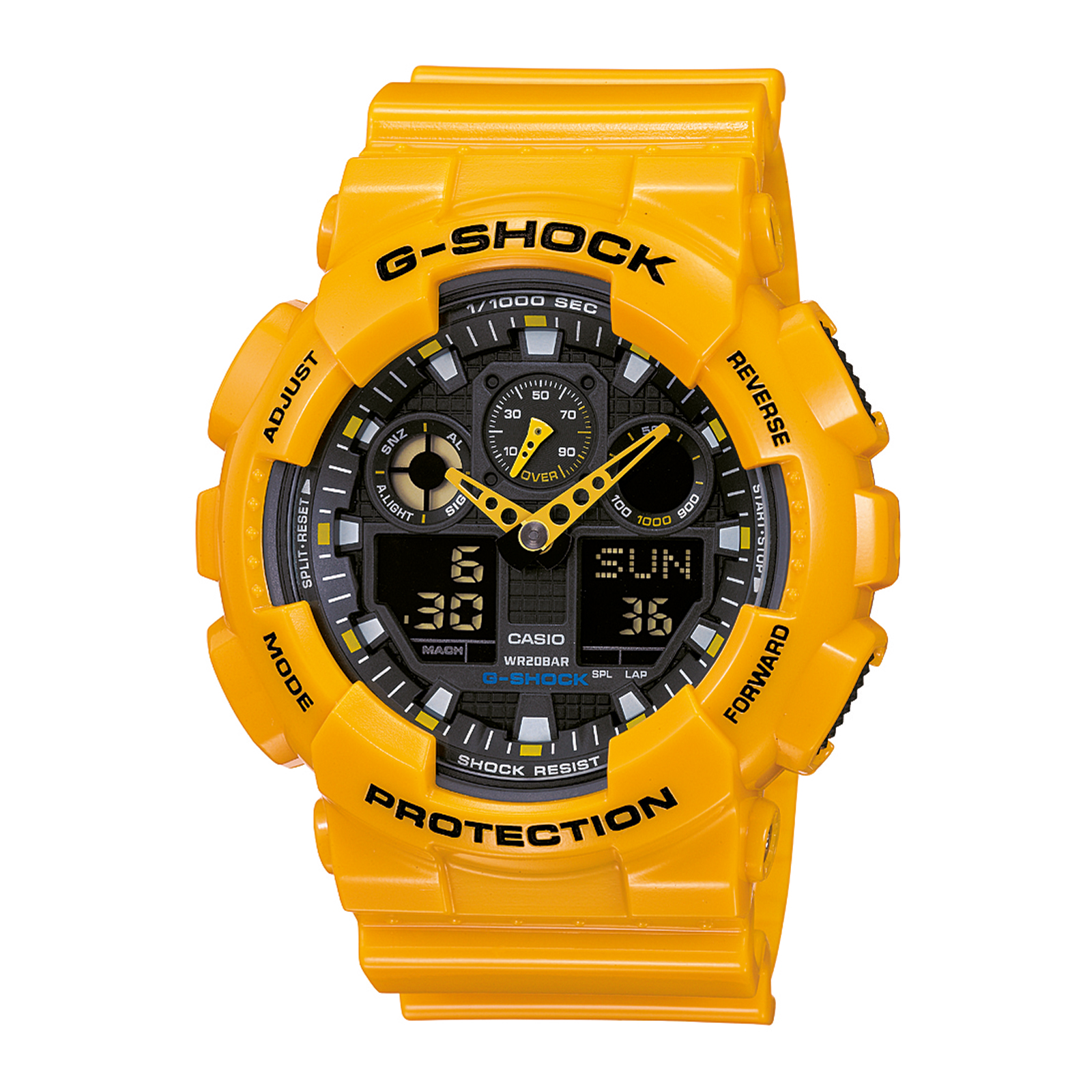 Reloj G-SHOCK GA-100A-9ADR Resina Hombre Amarillo