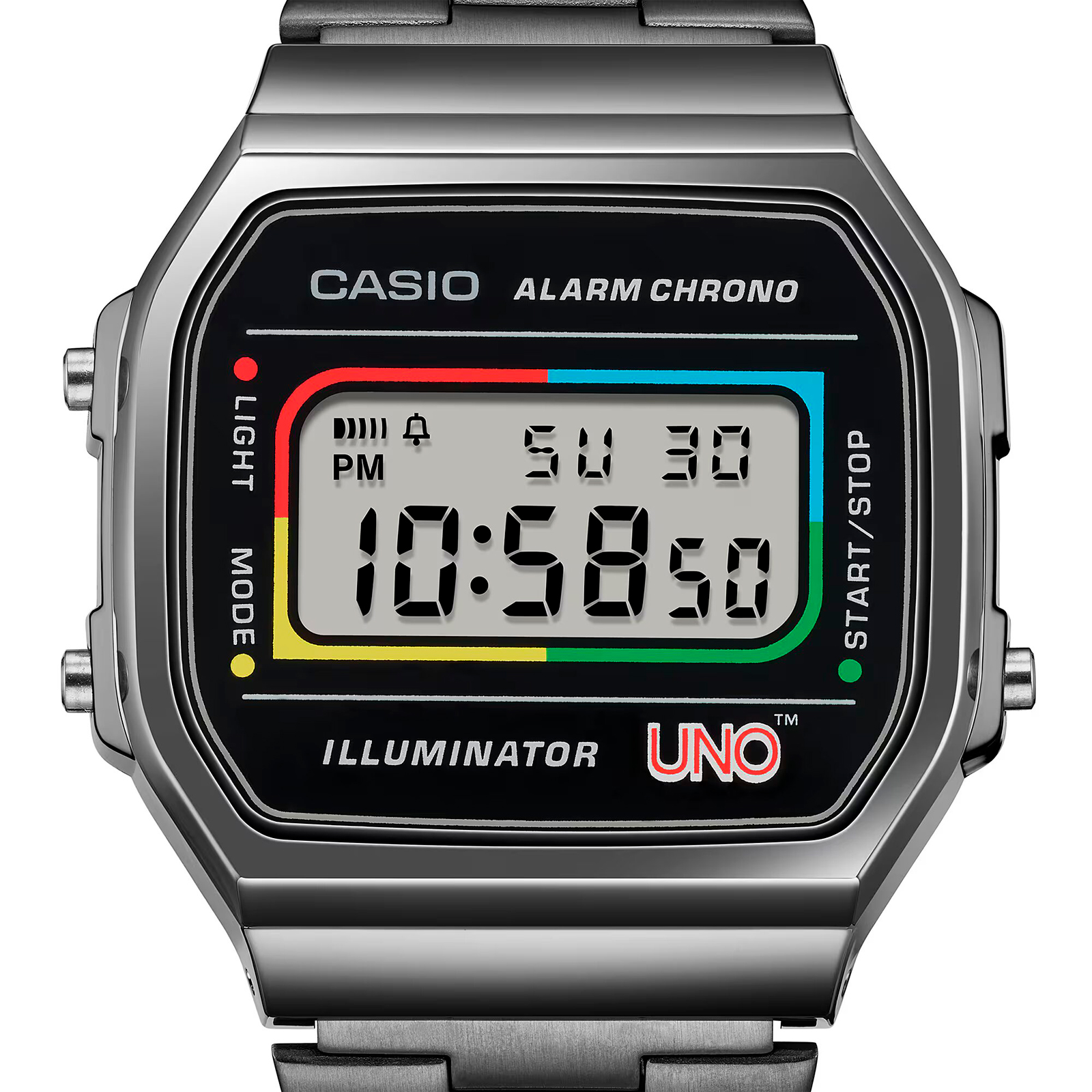 Reloj CASIO A168WEUC-1ADR Resina/Cromado Unisex Gris