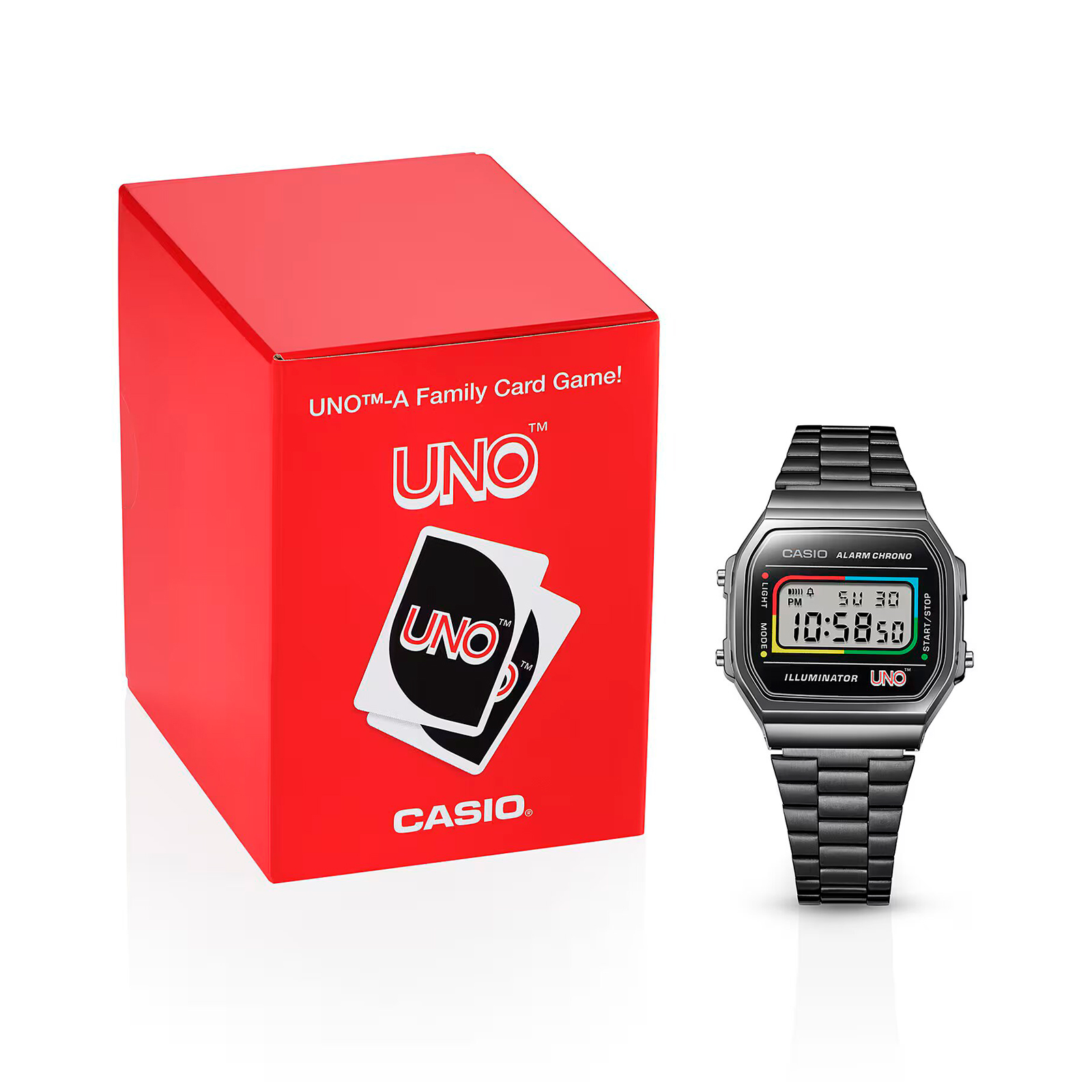 Reloj CASIO A168WEUC-1ADR Resina/Cromado Unisex Gris