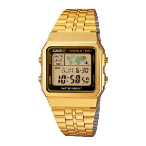 Reloj CASIO A500WGA-1DF Resina Unisex Dorado