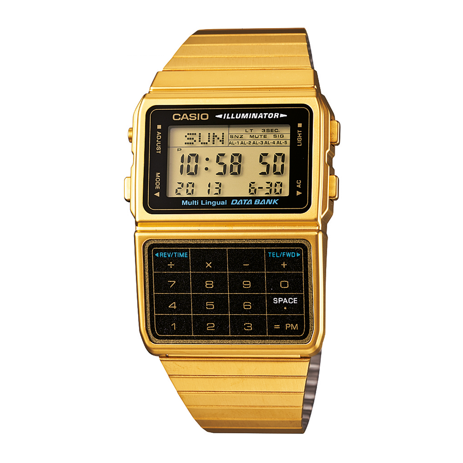 Reloj CASIO DBC-611G-1DF Resina Hombre Dorado