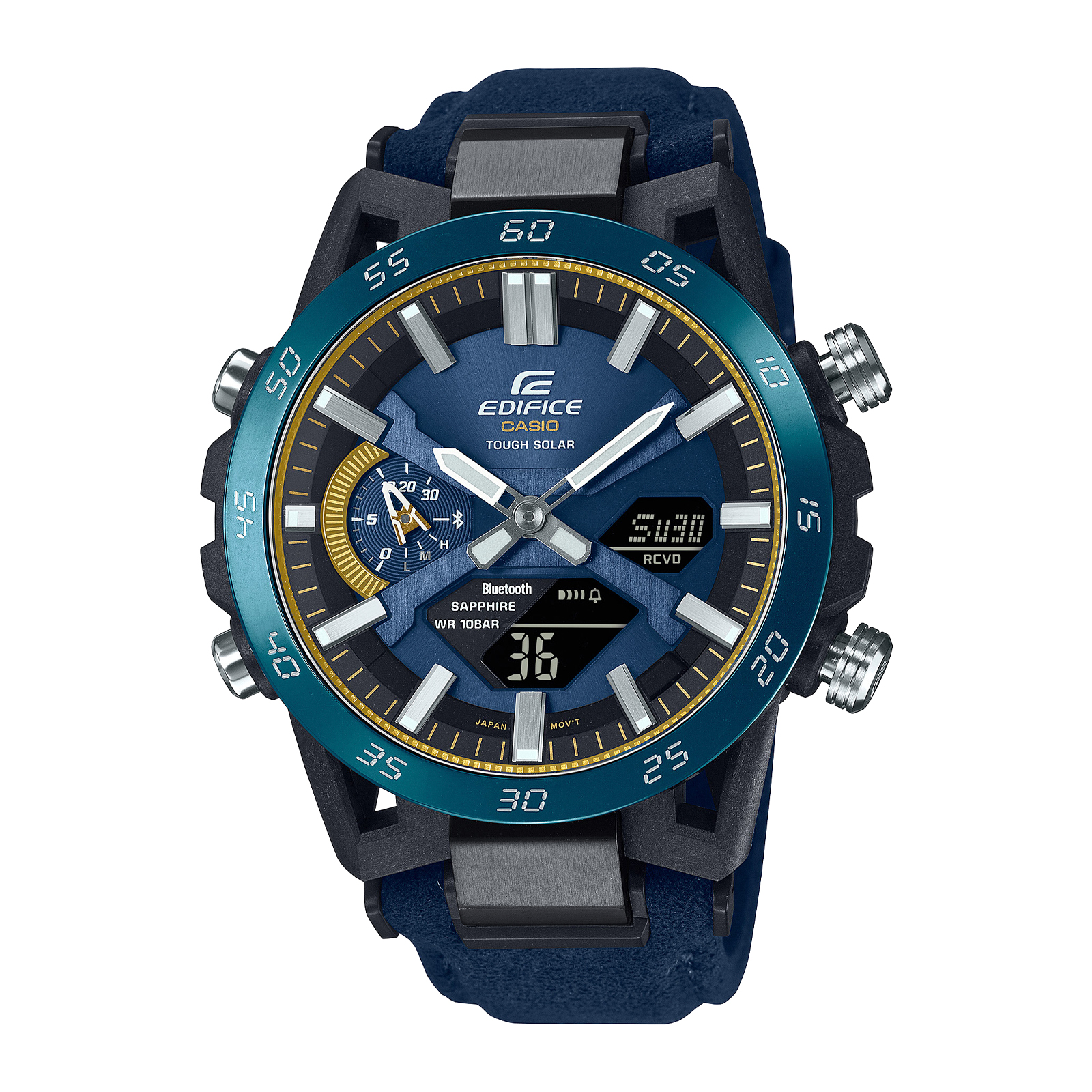 Reloj EDIFICE ECB-2000SS-2ADR Carbono/Acero Hombre Negro