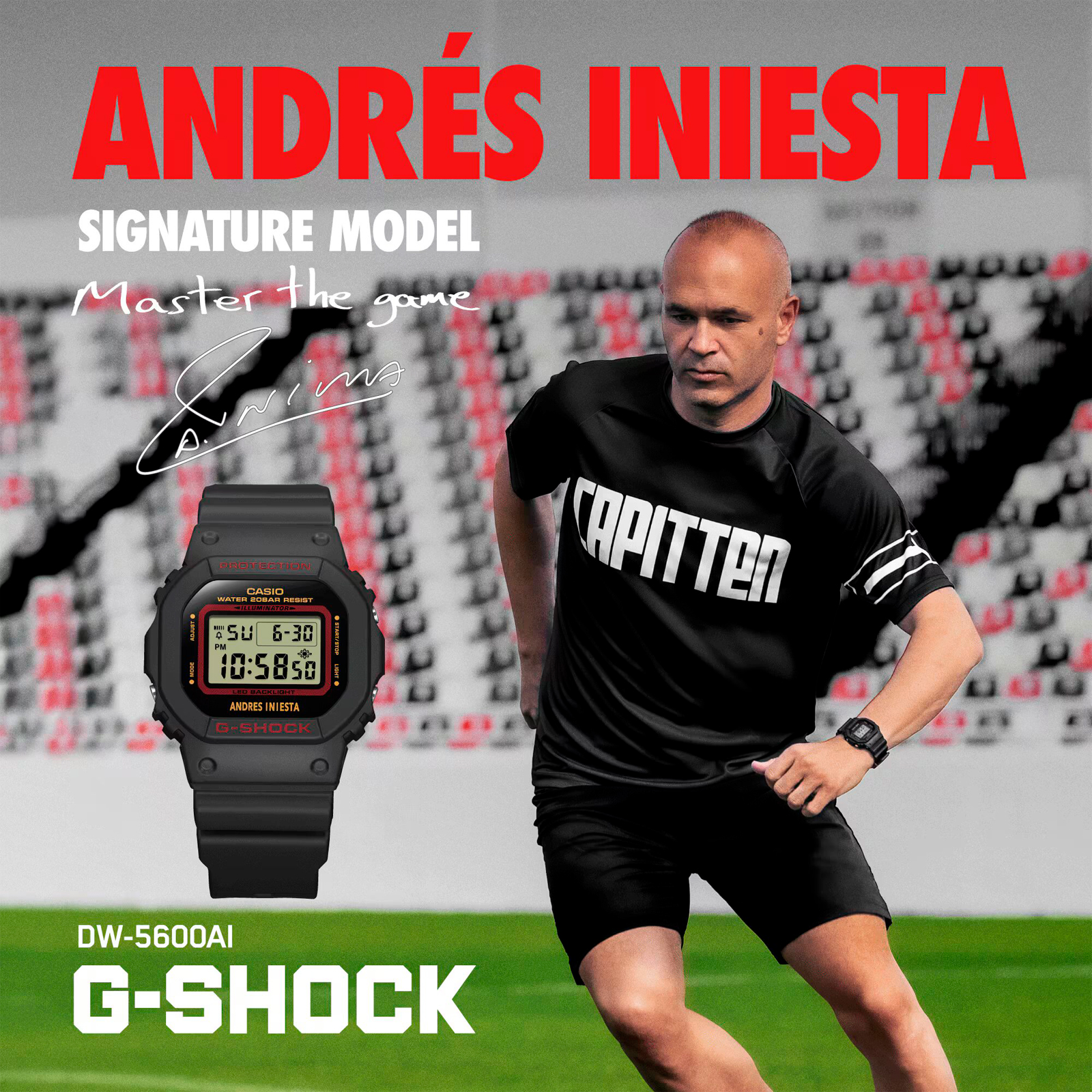 Reloj G-SHOCK DW-5600AI-1DR Resina Hombre Negro