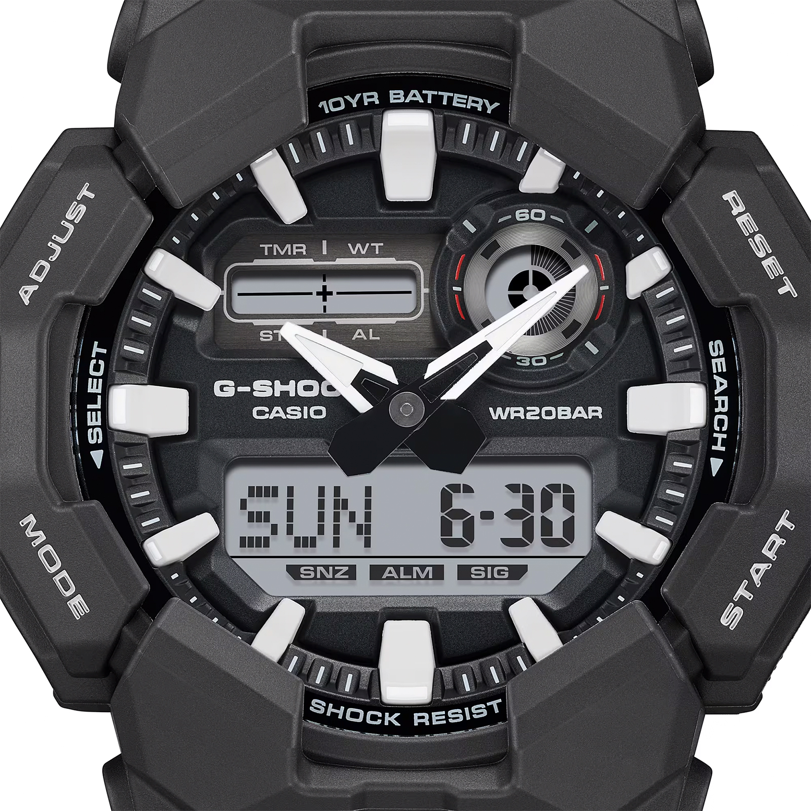 Reloj G-SHOCK GA-010-1ADR Carbono/Resina Hombre Negro