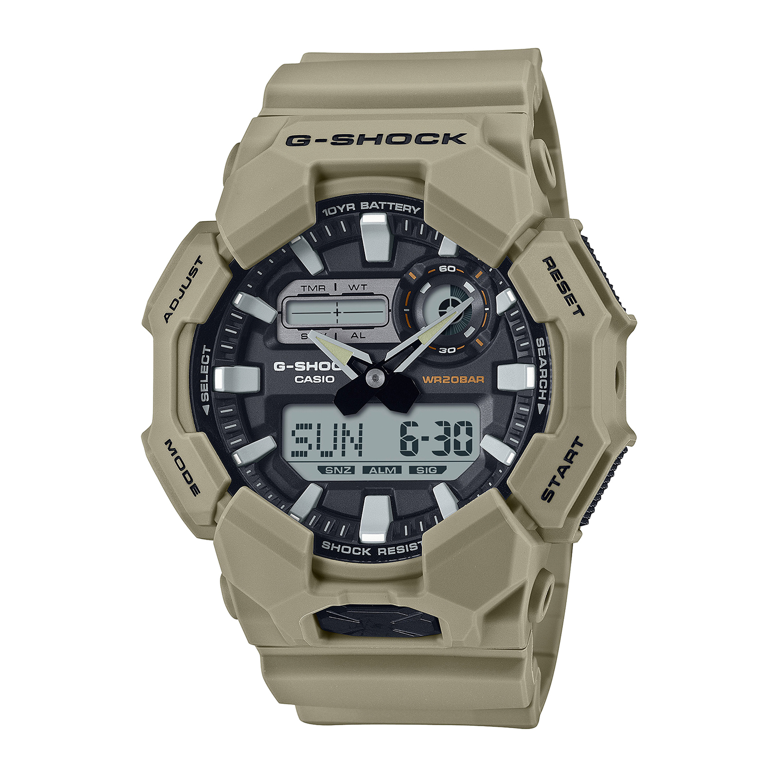 Reloj G-SHOCK GA-010-5ADR Carbono/Resina Hombre Marron