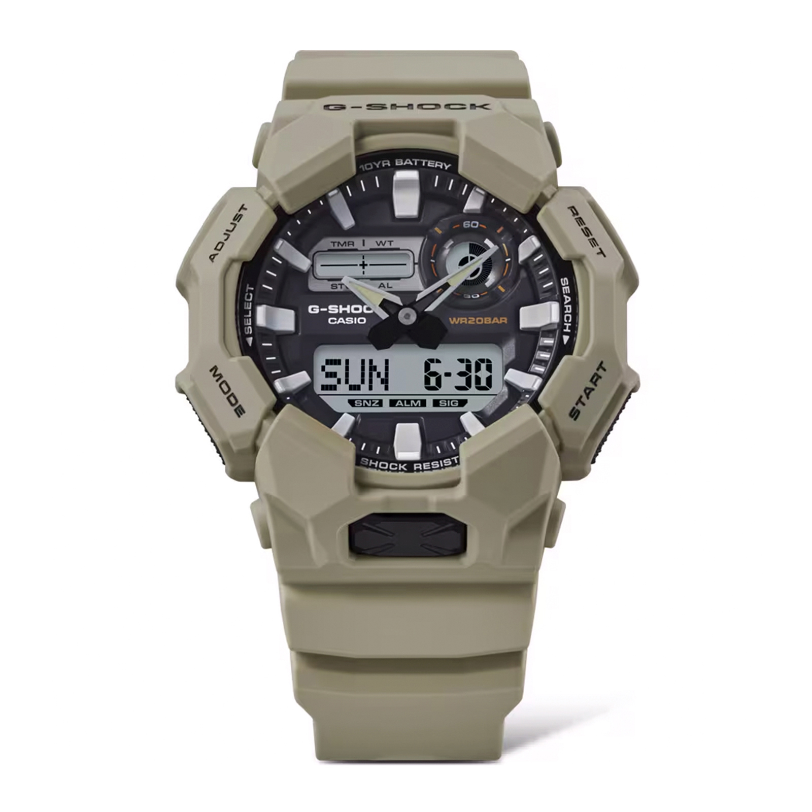 Reloj G-SHOCK GA-010-5ADR Carbono/Resina Hombre Marron