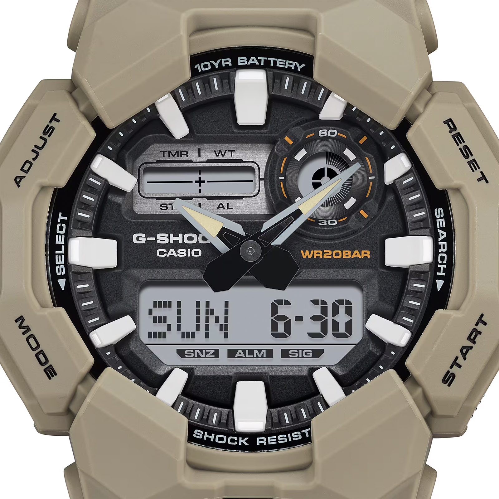 Reloj G-SHOCK GA-010-5ADR Carbono/Resina Hombre Marron