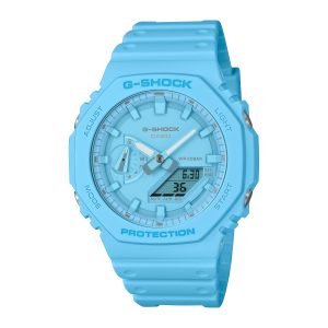 Reloj G-SHOCK GA-2100-2A2DR Carbono/Resina Hombre Turquesa