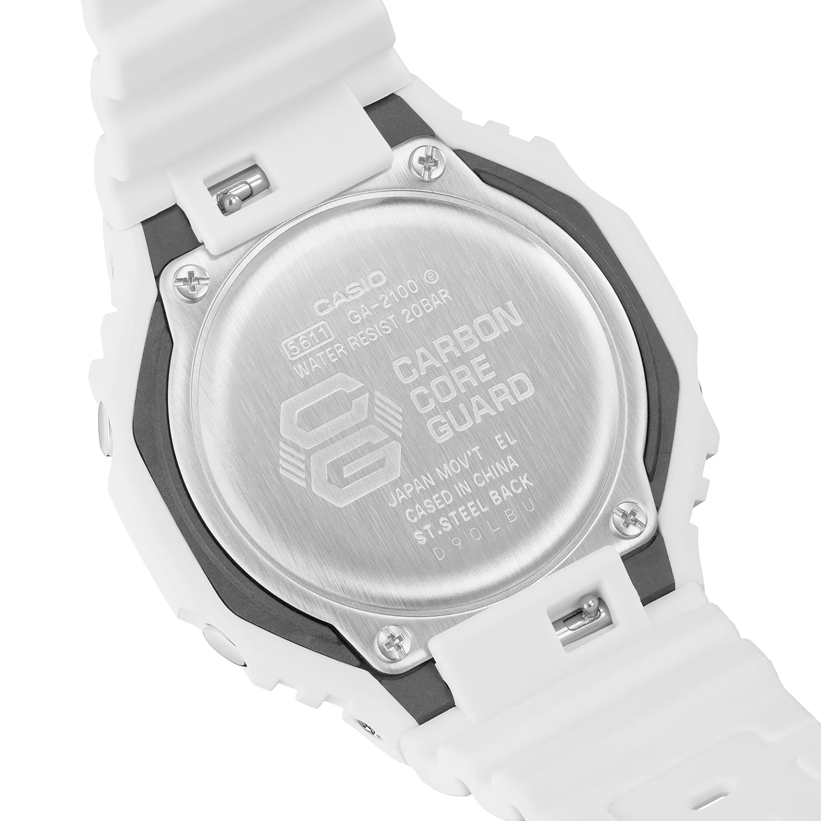 Reloj G-SHOCK GA-2100-7A7DR Carbono/Resina Hombre Blanco