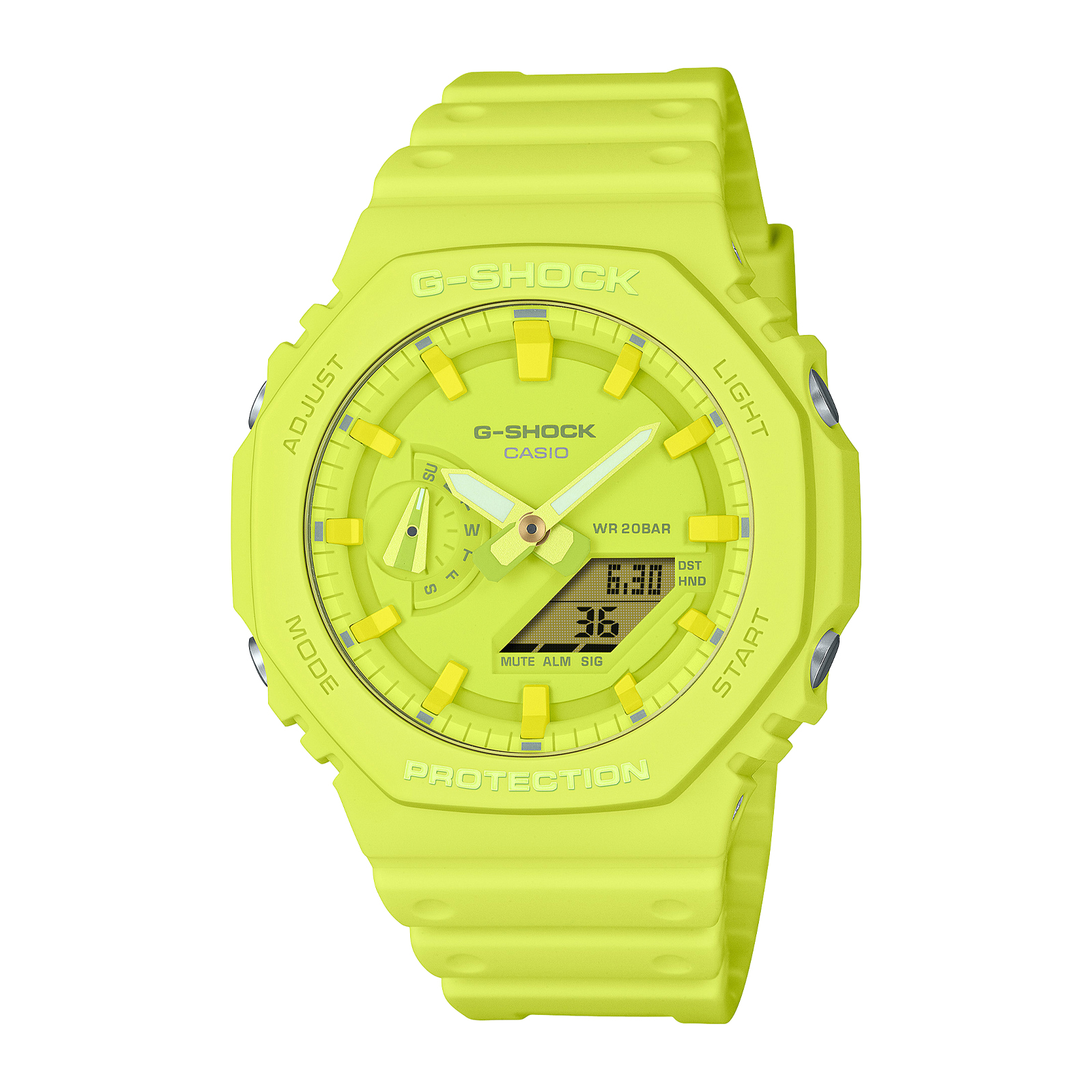 Reloj G-SHOCK GA-2100-9A9DR Carbono/Resina Hombre Amarillo