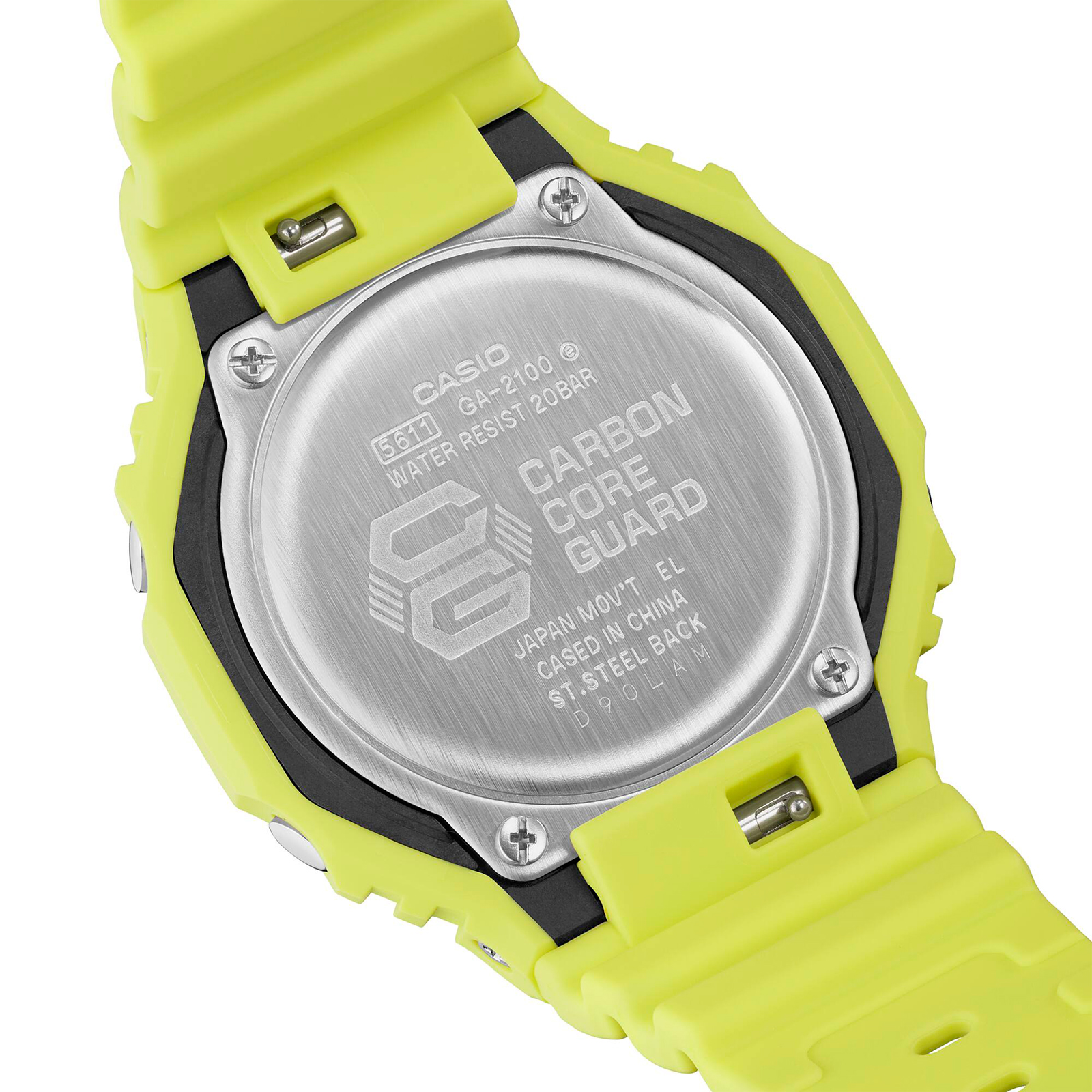 Reloj G-SHOCK GA-2100-9A9DR Carbono/Resina Hombre Amarillo