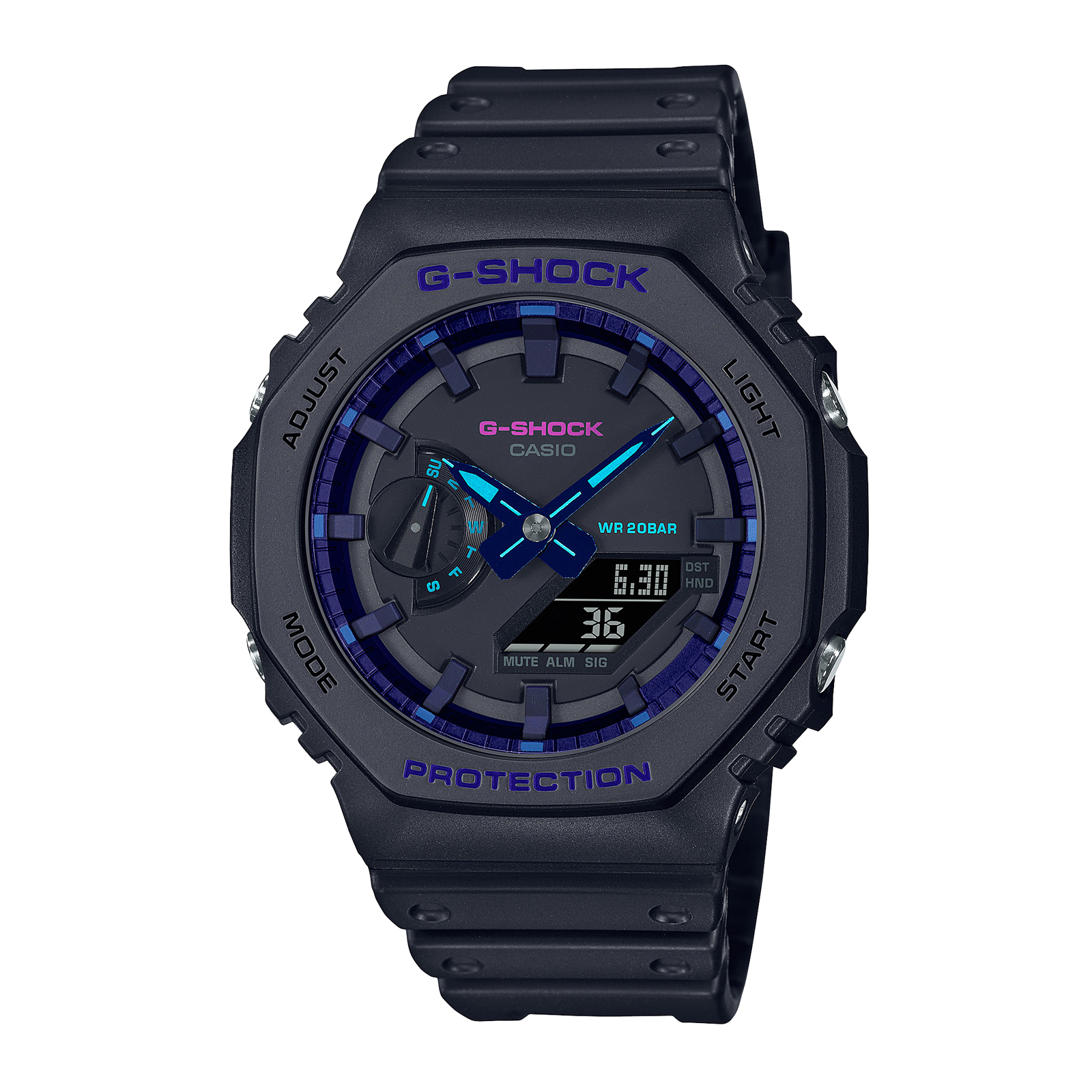 Reloj G-SHOCK GA-2100VB-1ADR Resina Hombre Negro