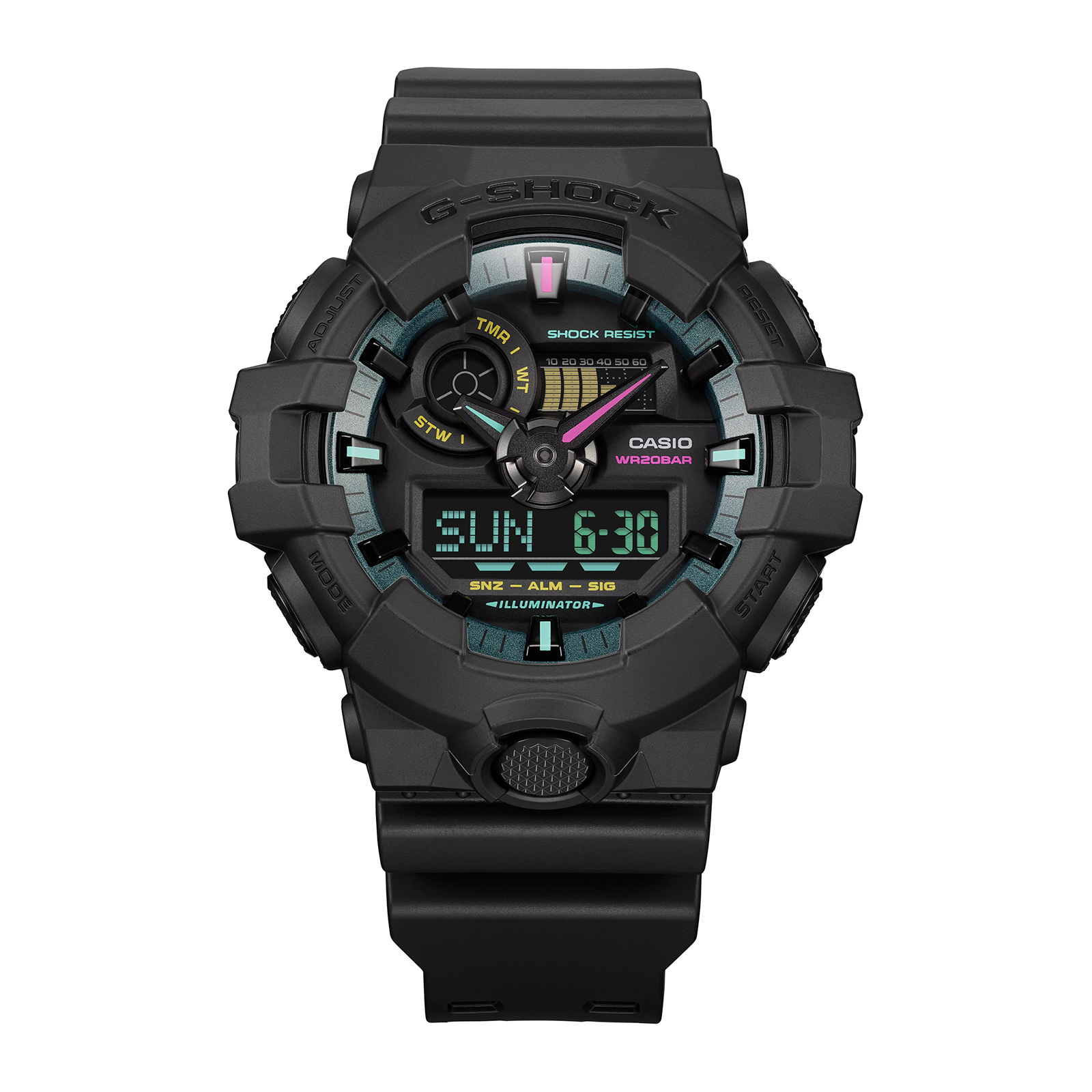 Reloj G-SHOCK GA-700MF-1ADR Resina Hombre Negro