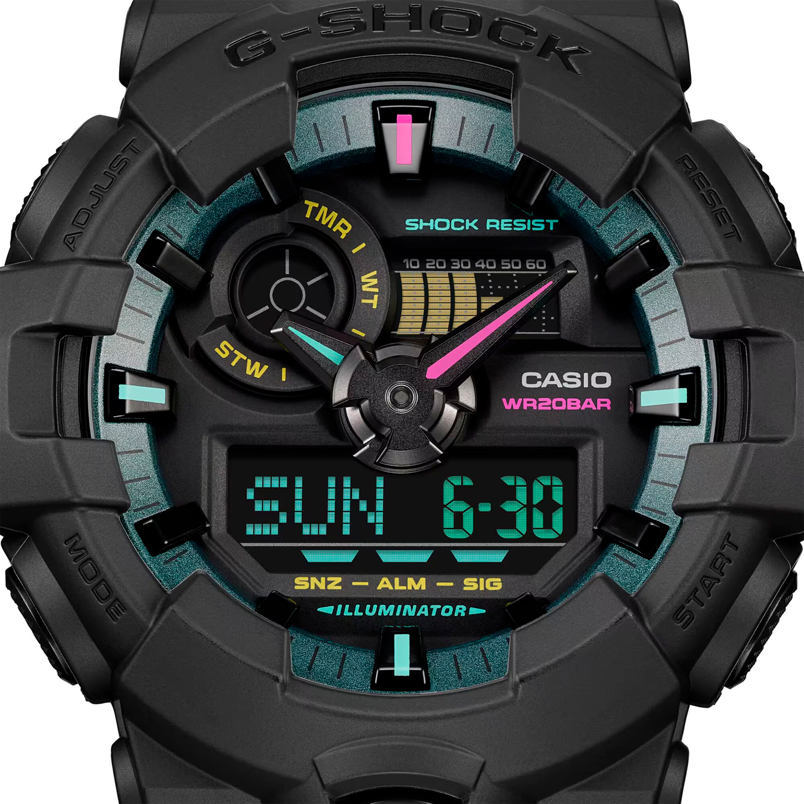 Reloj G-SHOCK GA-700MF-1ADR Resina Hombre Negro