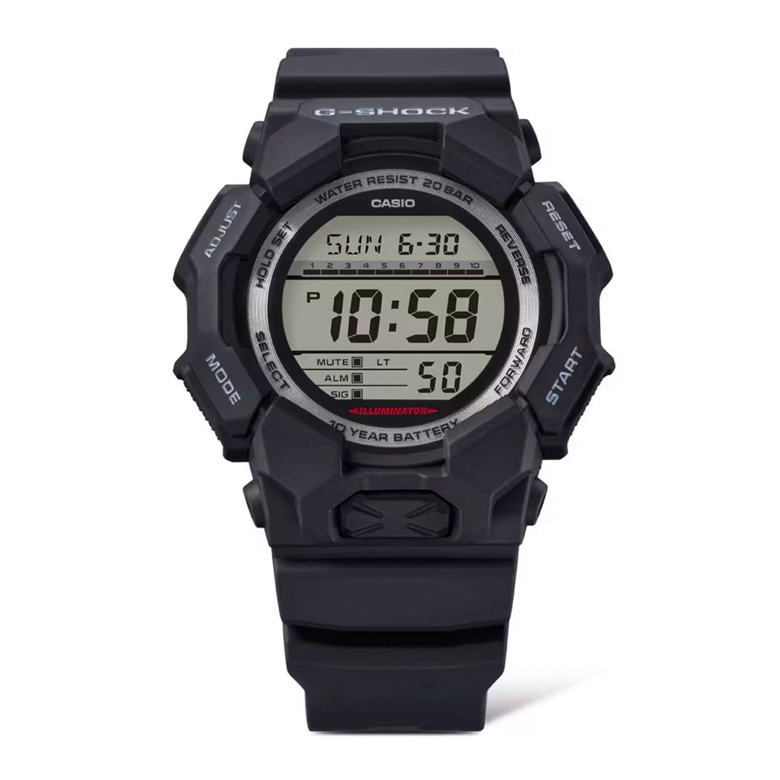 Reloj G-SHOCK GD-010-1DR Carbono/Resina Hombre Negro