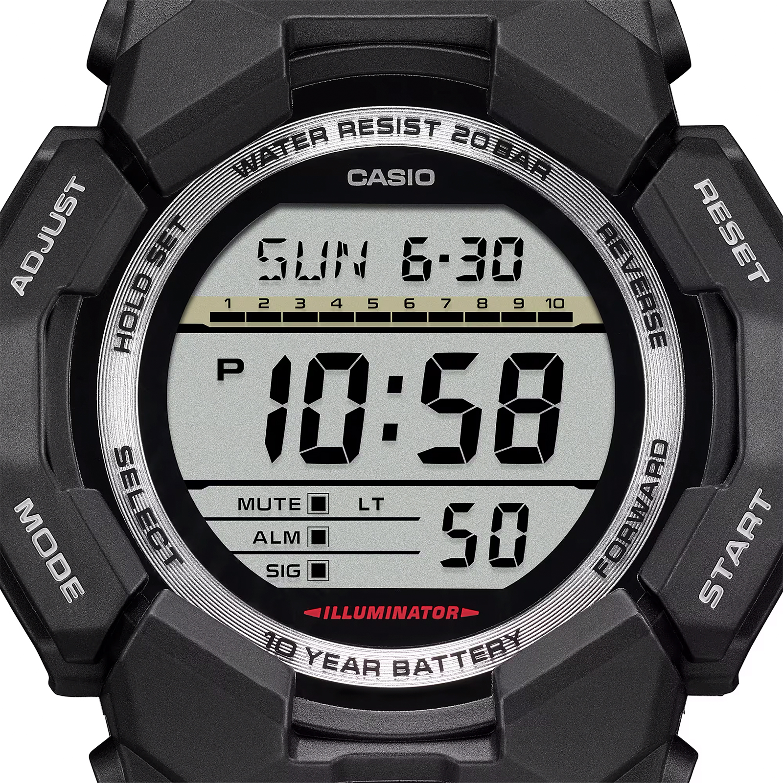 Reloj G-SHOCK GD-010-1DR Carbono/Resina Hombre Negro