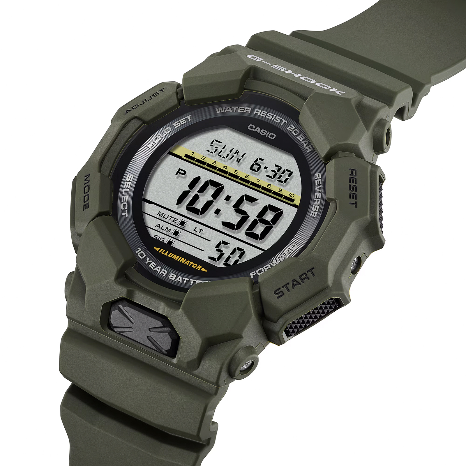 Reloj G-SHOCK GD-010-3DR Carbono/Resina Hombre Verde