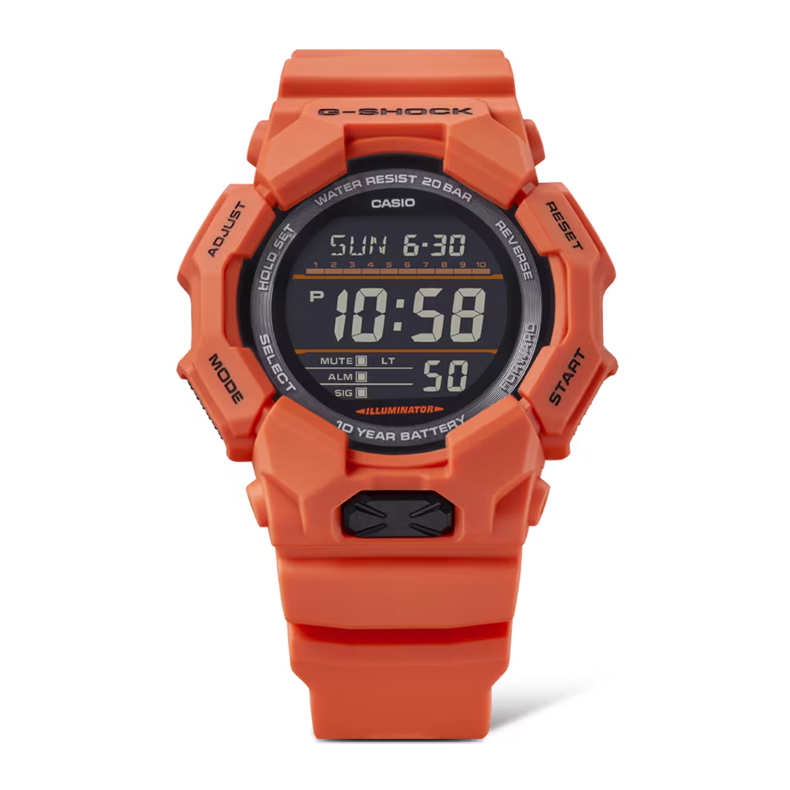 Reloj G-SHOCK GD-010-4DR Carbono/Resina Hombre Naranja