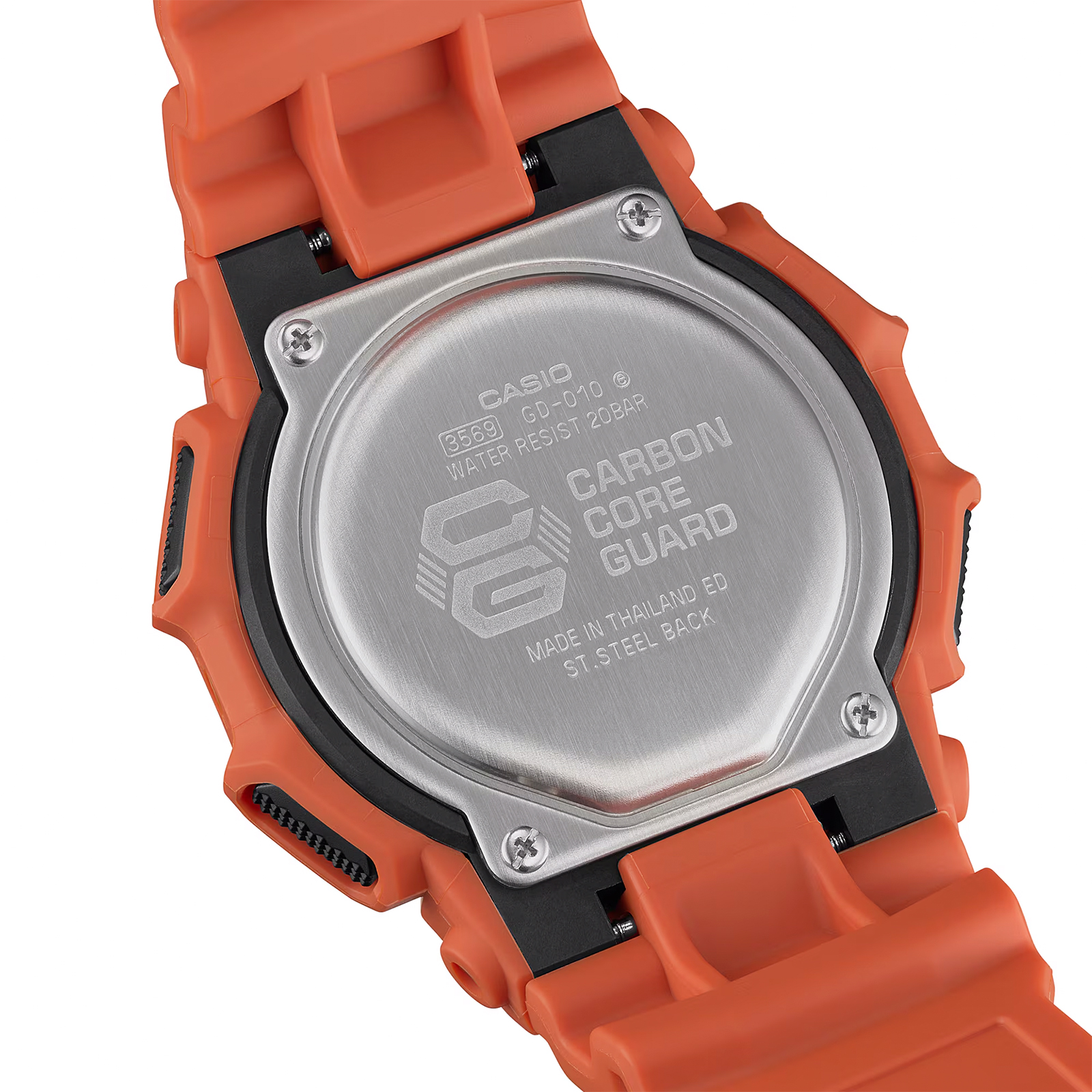 Reloj G-SHOCK GD-010-4DR Carbono/Resina Hombre Naranja