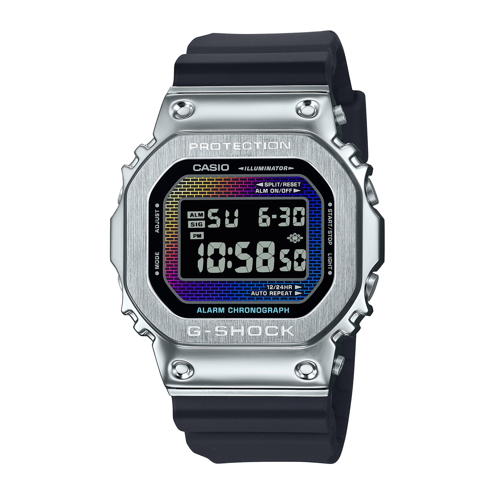 Reloj G-SHOCK GM-5600RW-1DR Resina/Acero Hombre Plateado