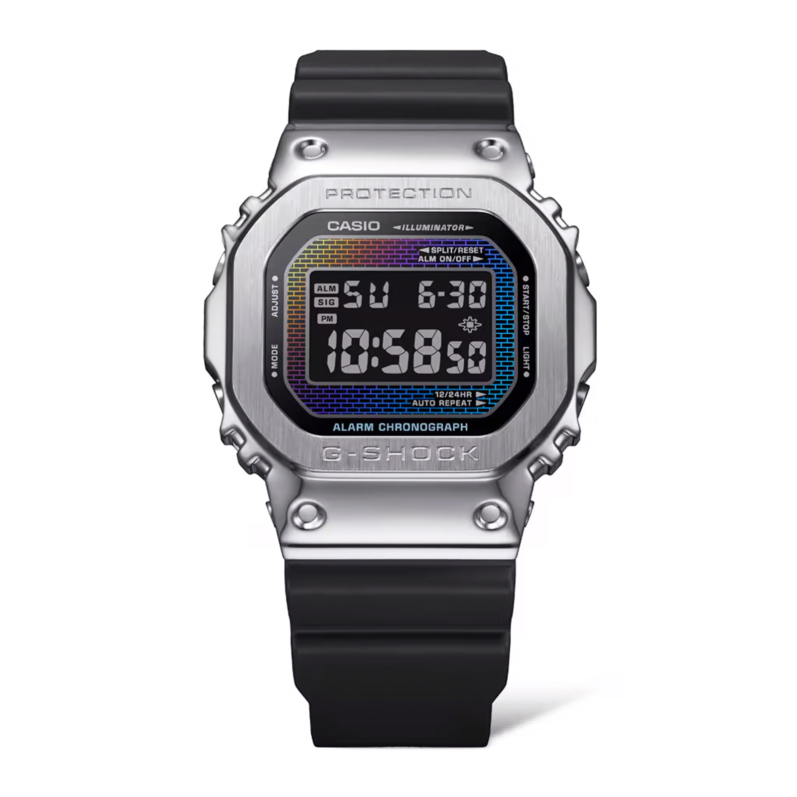 Reloj G-SHOCK GM-5600RW-1DR Resina/Acero Hombre Plateado