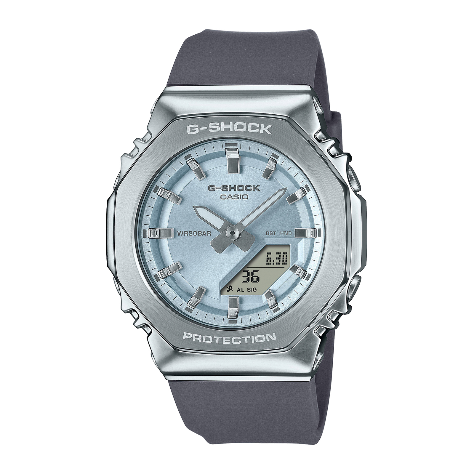 Reloj G-SHOCK GM-S2110-2ADR Resina/Acero Mujer Plateado